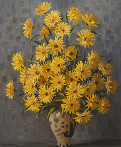 Image for Lot Elizabeth Rouviere - Yellow Daisies