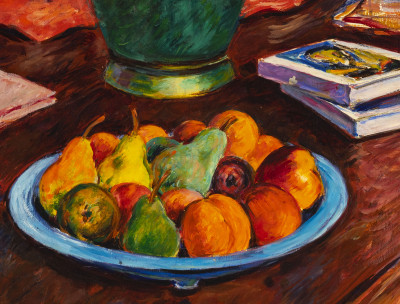Image for Lot Borislav Bogdanovich - Fruit in a Blue Bowl