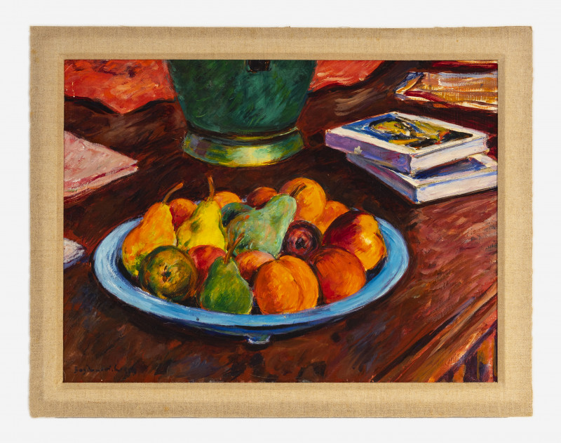 Borislav Bogdanovich - Fruit in a Blue Bowl
