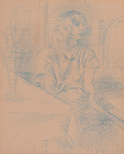 Clara Klinghoffer - Girl at a Table