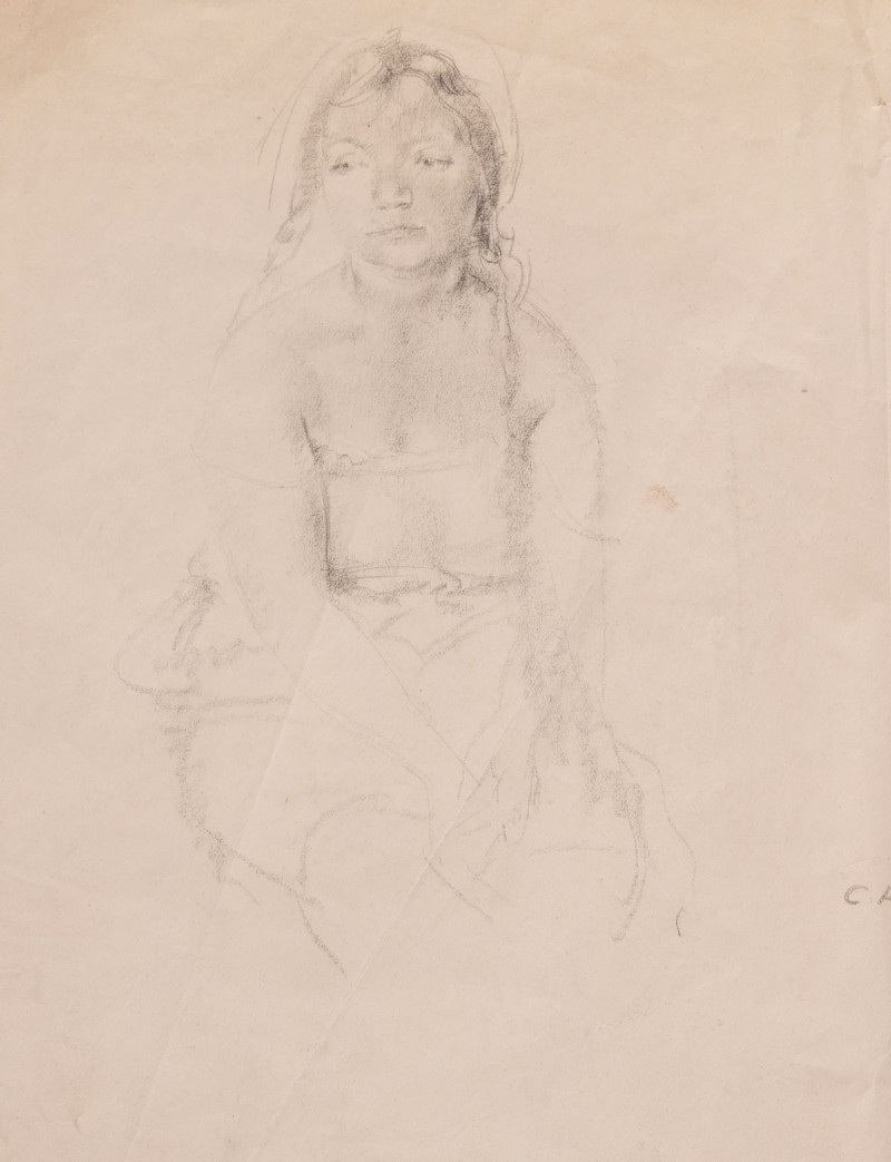Clara Klinghoffer - Untitled (Young girl seated)
