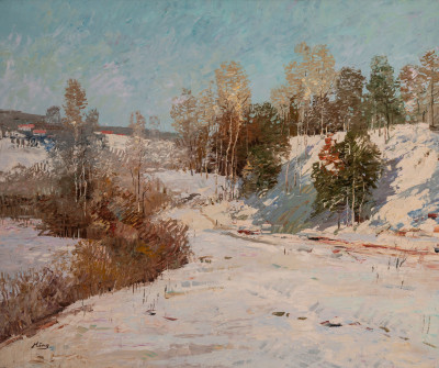 Image for Lot Ming Feng - Snow Path by the Lake