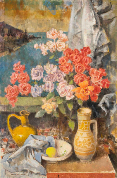Bela Kontuly - Untitled (Still life with vases)
