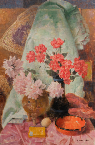 Image for Lot Bela Kontuly - Still life with Flowers