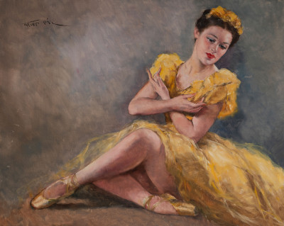 Image for Lot Pál Fried - Ballerina in Yellow