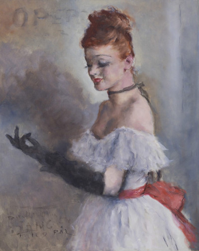 Image for Lot Pál Fried - Untitled (Woman at the opera)