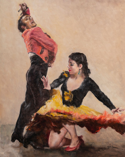 Image for Lot Pál Fried - Spanish Dancers