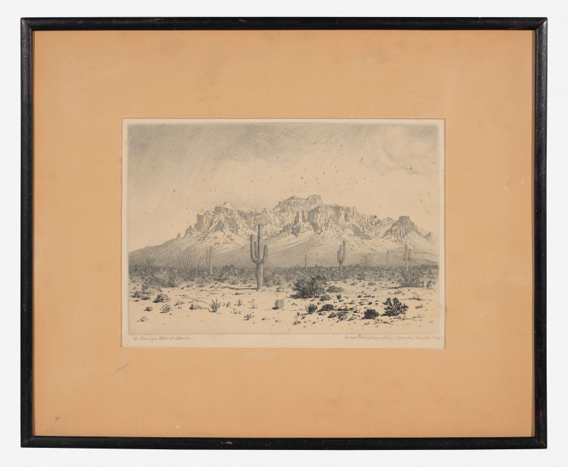 George Elbert Burr - Superstition Mountain-Apache Trail, Ariz