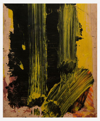 Edvins Strautmanis - Untitled (Composition in yellow and black)
