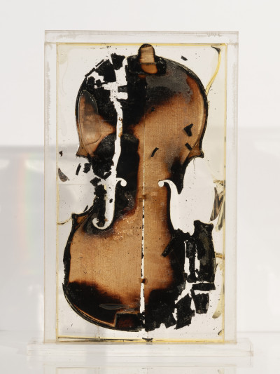 Arman - Untitled (burnt violin)