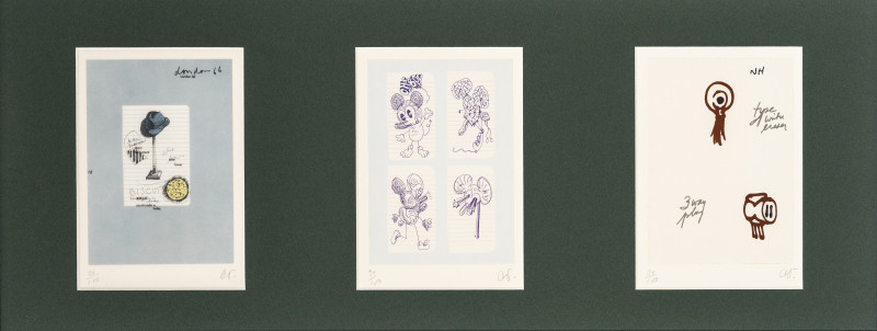Claes Oldenburg - Notes in Hand Portfolio: 3 Plates
