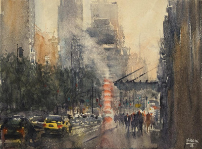 Image for Lot Thomas Bucci - Steam Rising, Central Park West