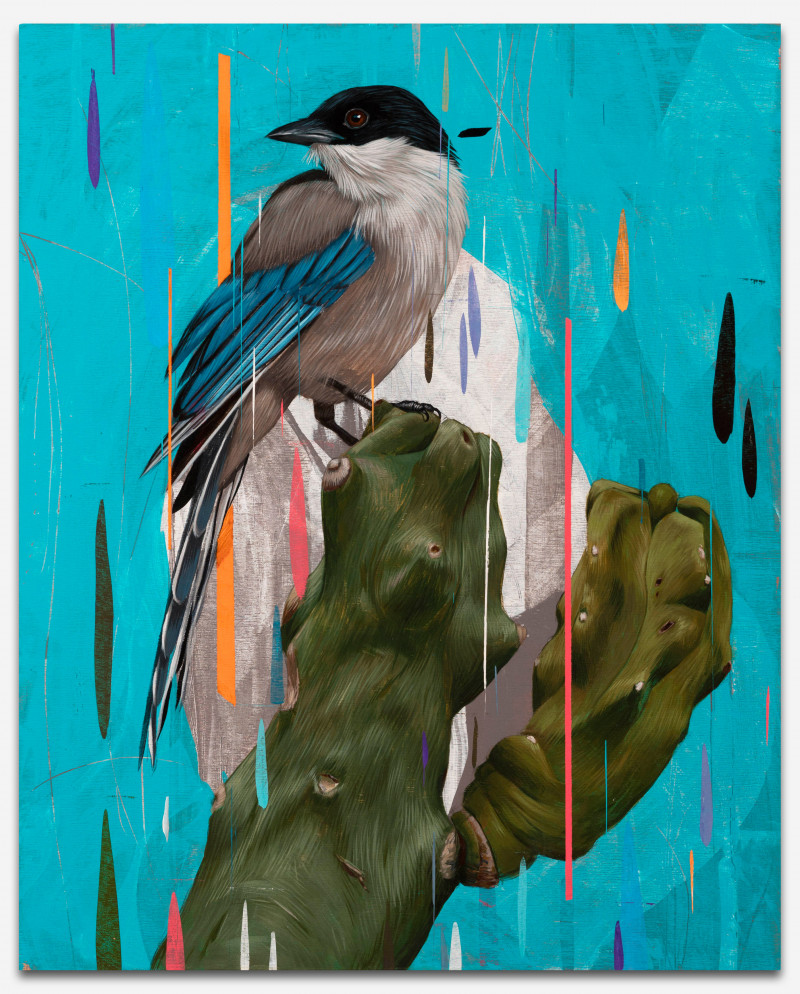 Frank Gonzales - Azure-winged Magpie &amp; Totem