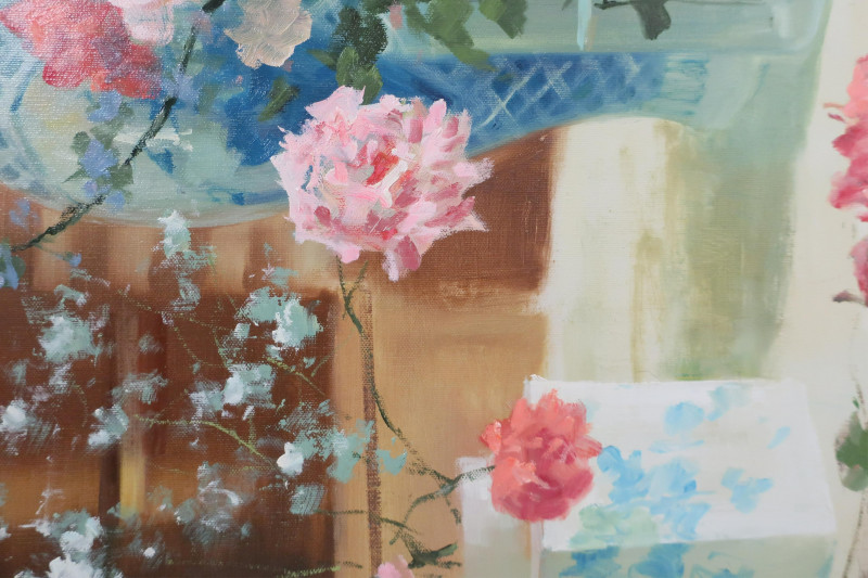 Van Reden, 'Vases of Flowers', O/C