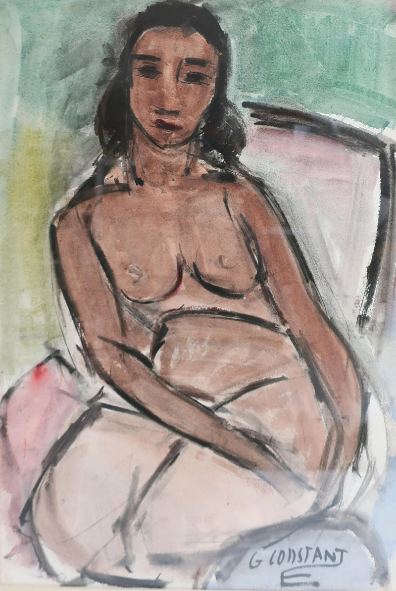 George Constant - Female Nude W/C on Paper