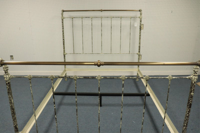 Painted Reproduction Queen Size Iron Bed