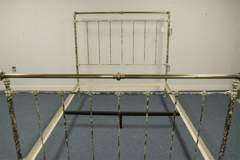 Painted Reproduction Queen Size Iron Bed