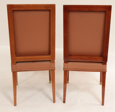 Set of 4 French 1940's Mahogany Side Chairs