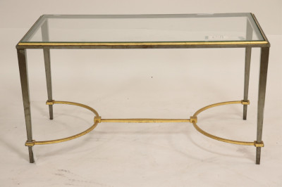Bagues Style Parcel-Gilt Steel Coffee Table