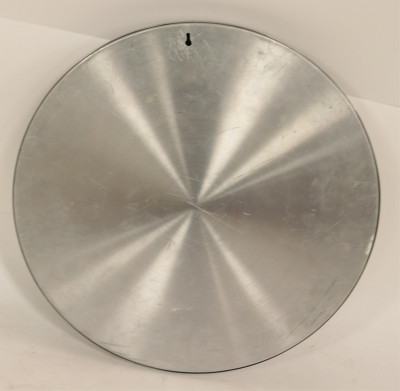1970's Brushed Aluminum Porthole Mirror