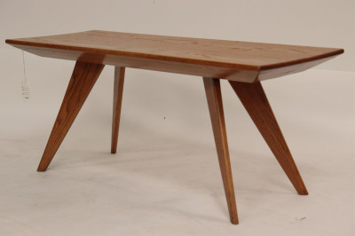 Image for Lot Mid Century Solid Ash Table/Bench, circa 1940