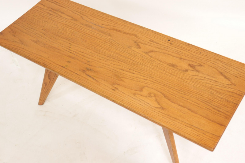 Mid Century Solid Ash Table/Bench, circa 1940