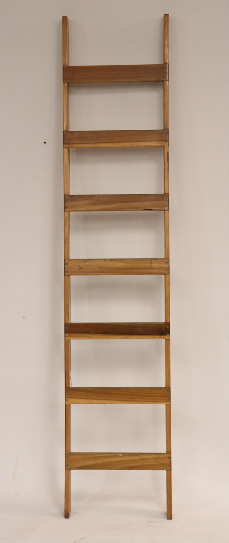 Mid Century Poplar Library Ladder