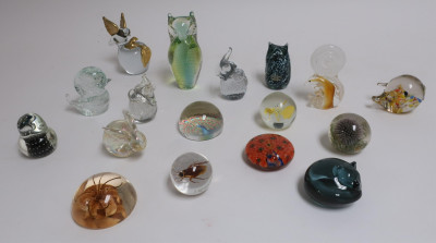 Image for Lot Group of Nature Themed Paperweights