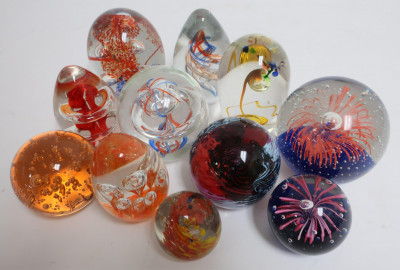 Variety of Glass Paperweights
