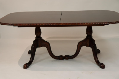 Image for Lot George III Style Mahogany Extension Dining Table