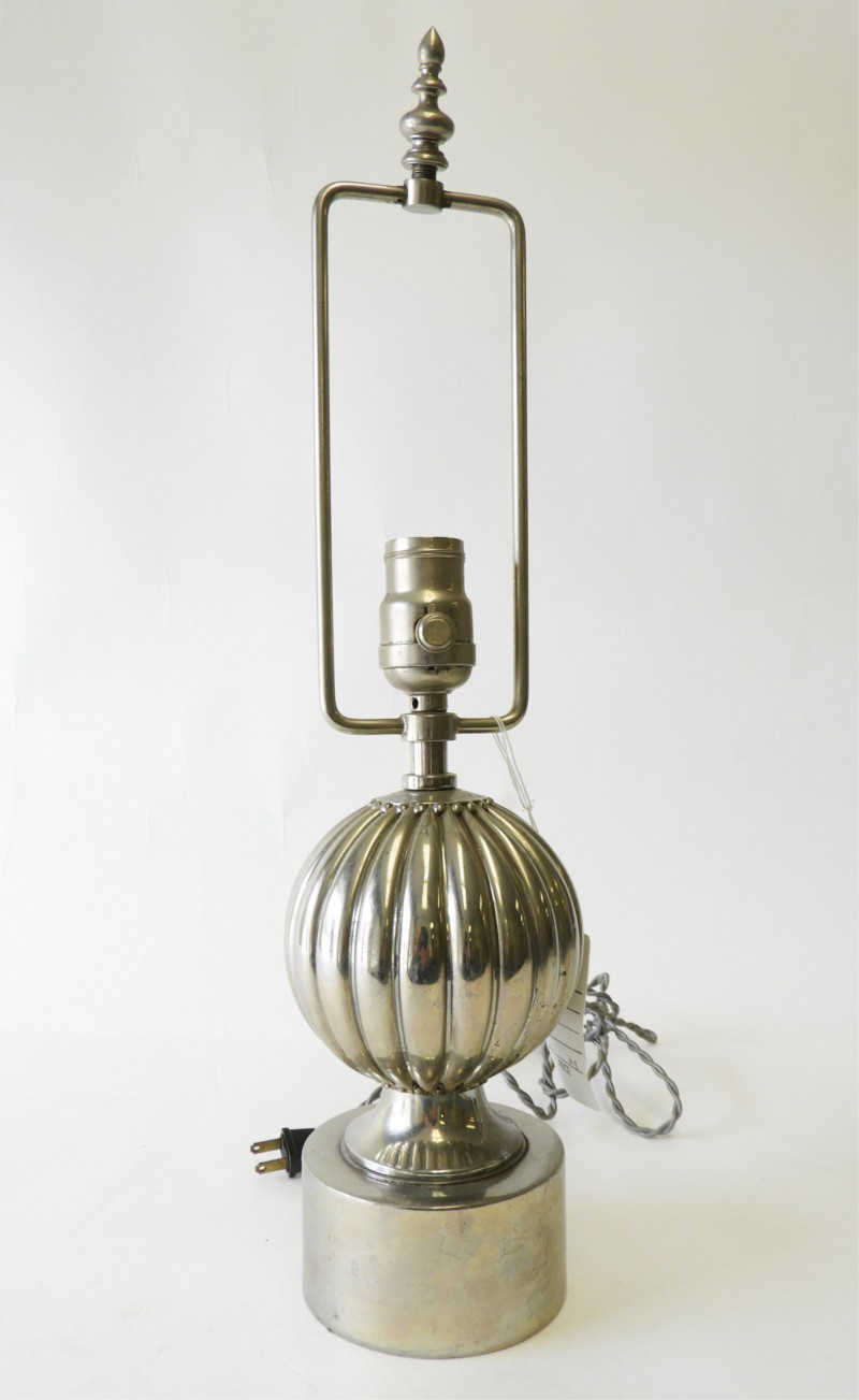 Art Deco Chrome Lamp, circa 1930