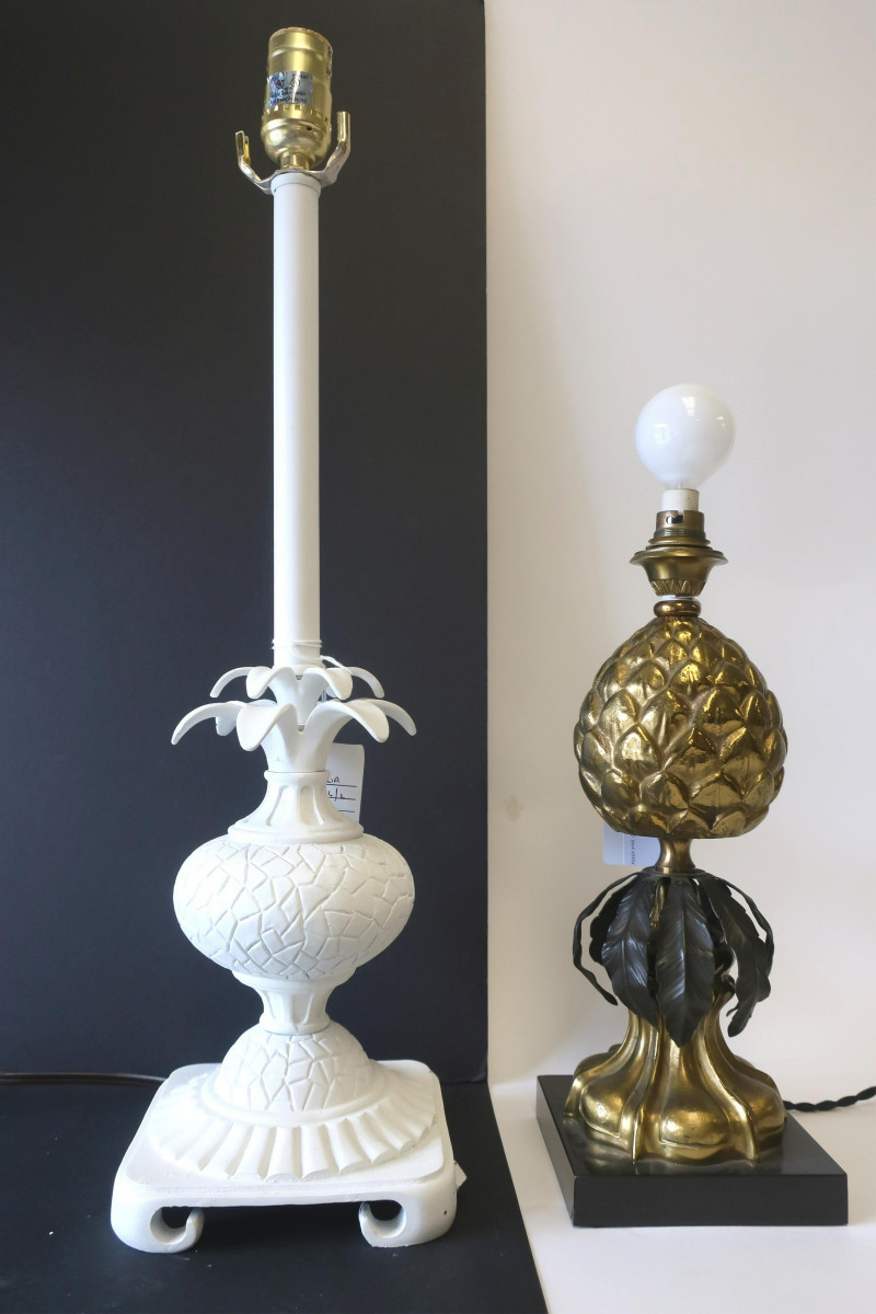 2 Maison Charles Style Metal Lamps