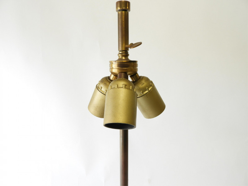 Philippe Barbier Bronze & Black Marble Lamp