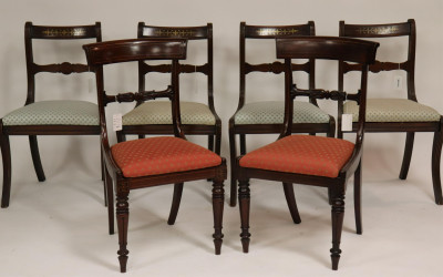 Image for Lot Set of 4 Regency Inlaid Side Chairs & 2 Others