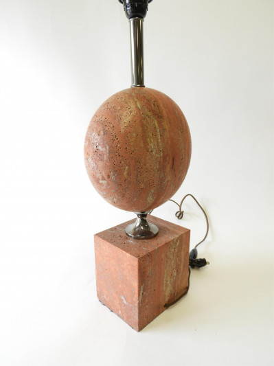 Philippe Barbier Red Marble Lamp