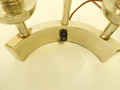 Heyco Nickel Plated Lamp & Similar Brass Lamp