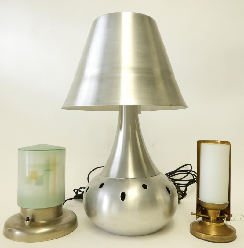 3 Art Deco Desk Lamps