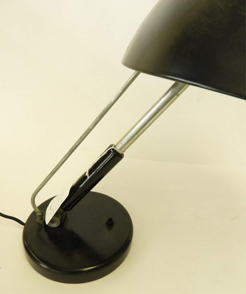 2 Art Deco Chrome Lamp & Painted Desk Lamp