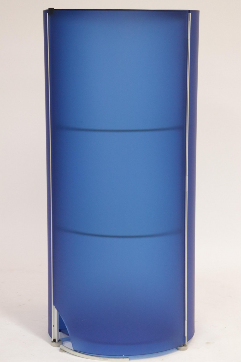 Room by Wellis Circular Blue Glass Cabinet