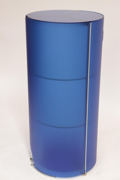 Room by Wellis Circular Blue Glass Cabinet