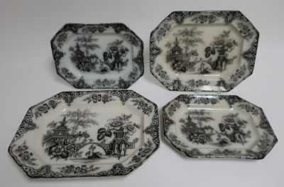 Image for Lot 4 Octagonal Mulberry Platters, Bochara, 19th C.