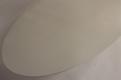 Eero Saarinen Style White Lacquer Coffee Table
