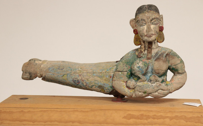 Hindu Polychromed Figural Weathervane, 19th C.