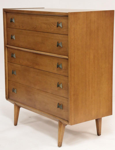 Image for Lot Century Furniture Walnut Tall Chest, 1960