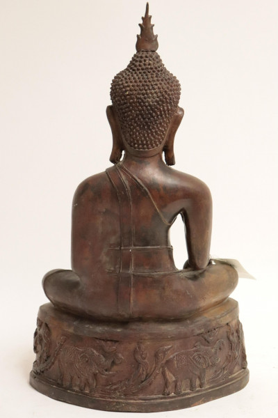 Thai Bronze Seated Buddha Ayatthuya