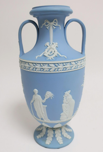 Wedgwood Light Blue Ground Jasper Dip Vase