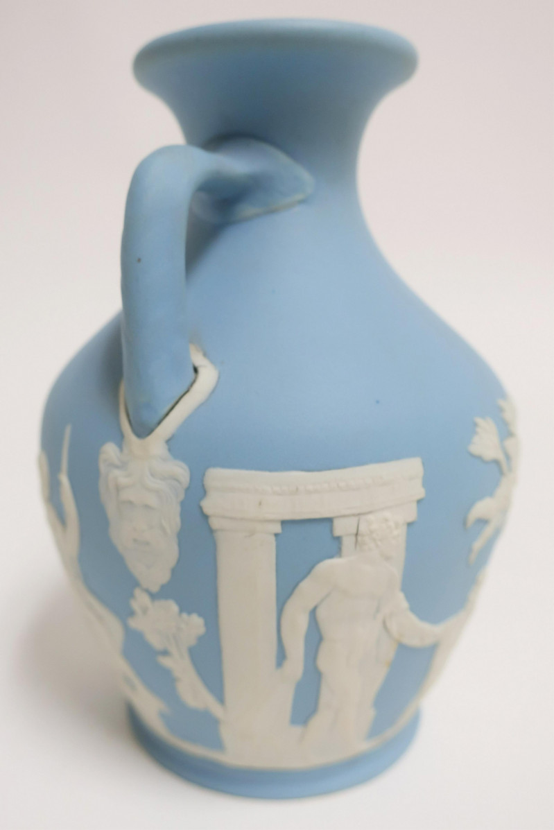 Wedgwood Light Blue Jasper Dip Portland Vase