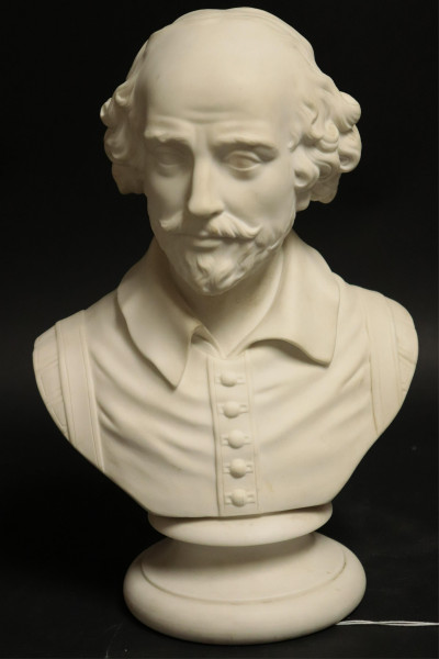Image for Lot Wedgwood Parianware Bust of Shakespeare