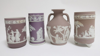 Image for Lot Portland Vase and 3 Other Vases, Wedgwood