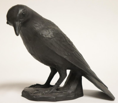 Image for Lot Wedgwood Black Basalt Raven